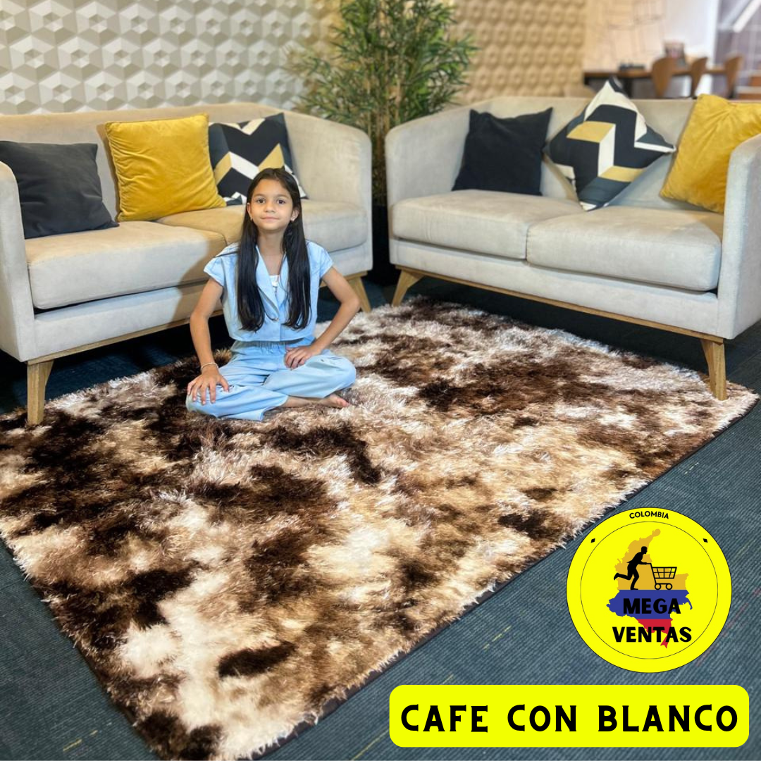 alfombra peluda 1.50 x 2mt