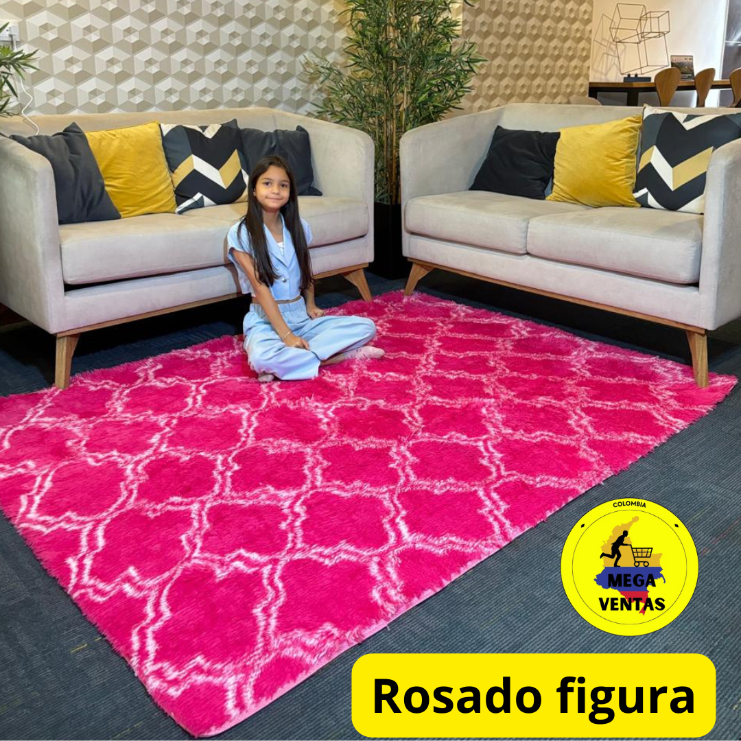 alfombra peluda 1.50 x 2mt