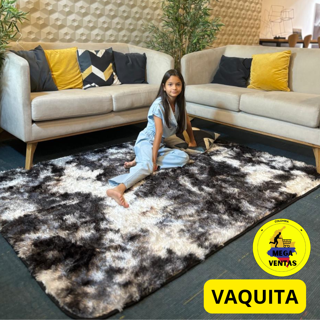 alfombra peluda 1.50 x 2mt
