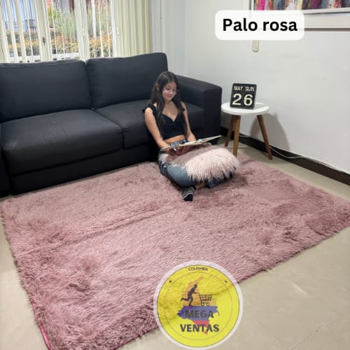 alfombra peluda 1.50 x 2mt
