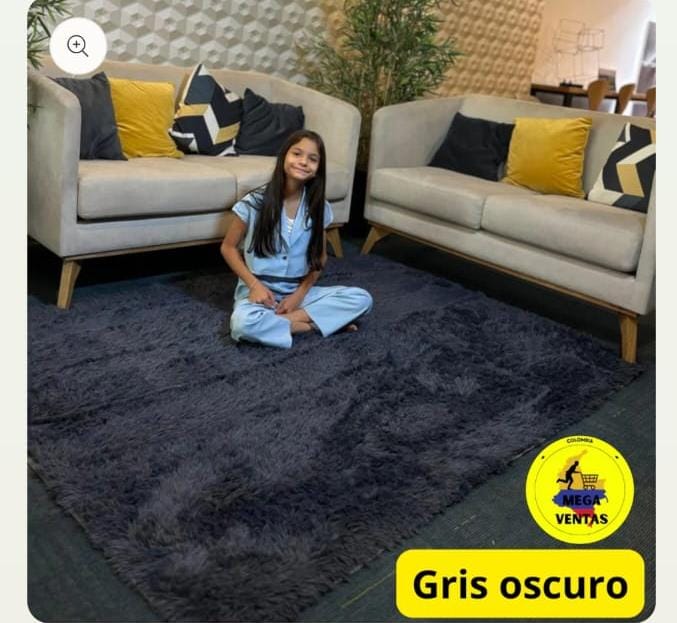 alfombra peluda 1.50 x 2mt
