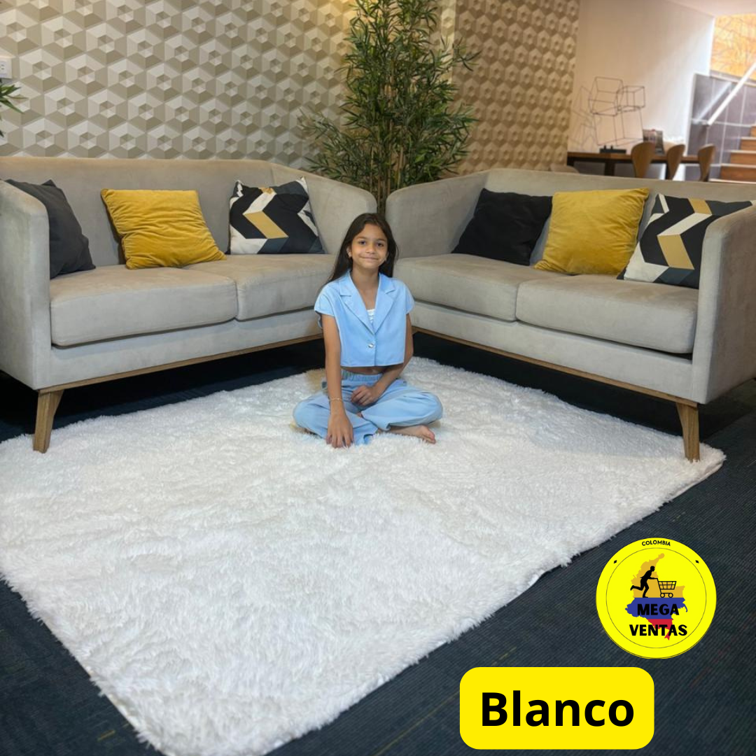 alfombra peluda 1.50 x 2mt