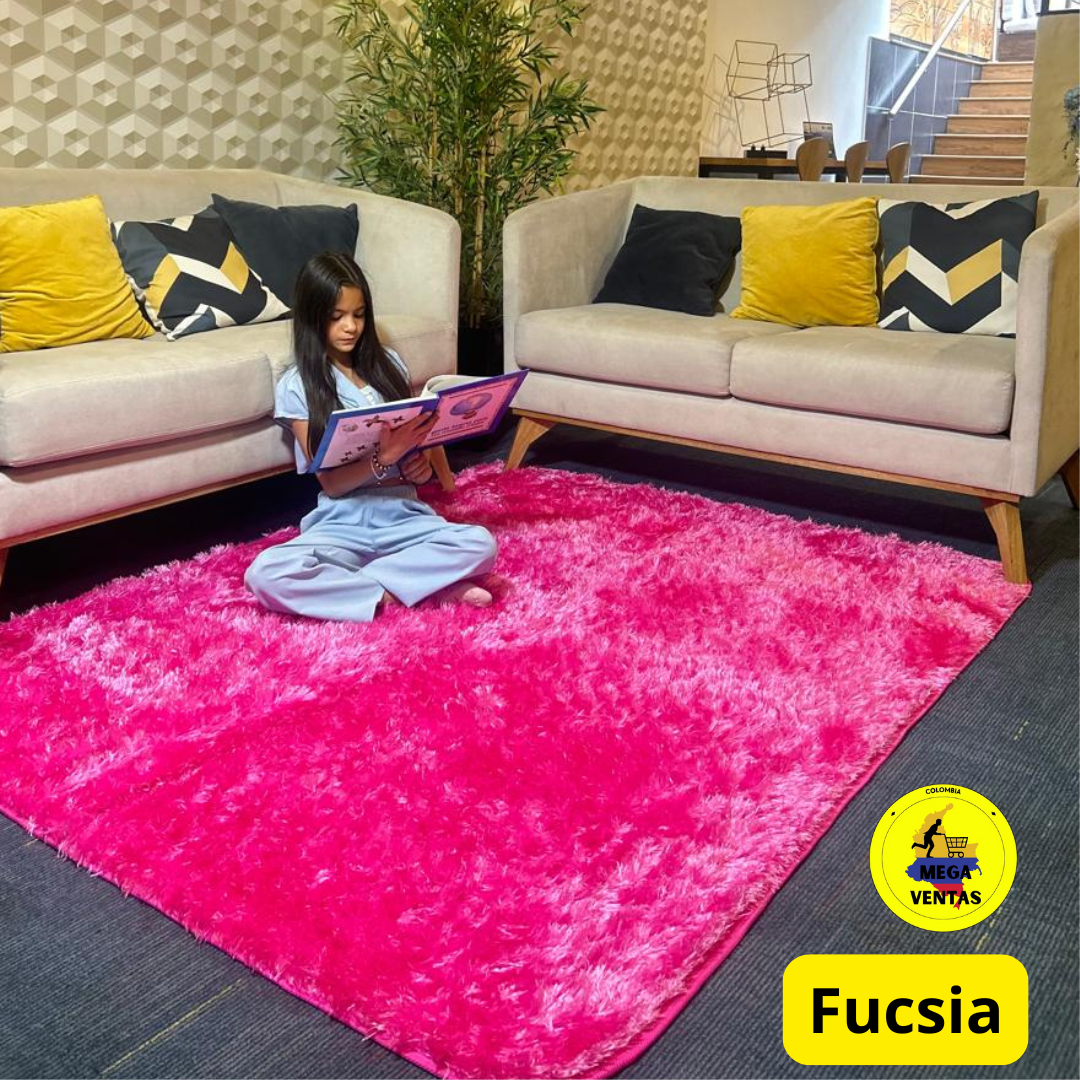 alfombra peluda 1.50 x 2mt