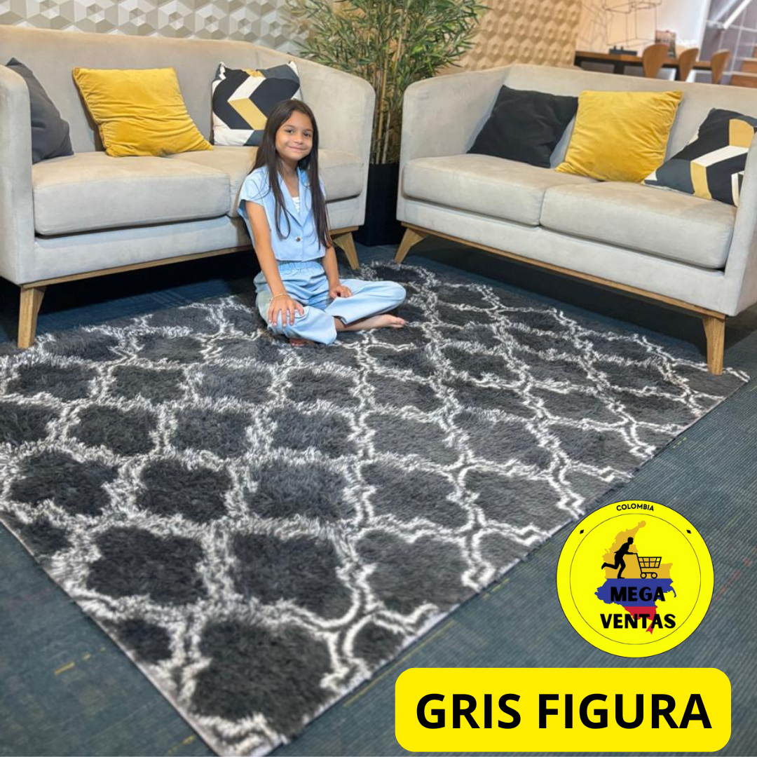 alfombra peluda 1.50 x 2mt