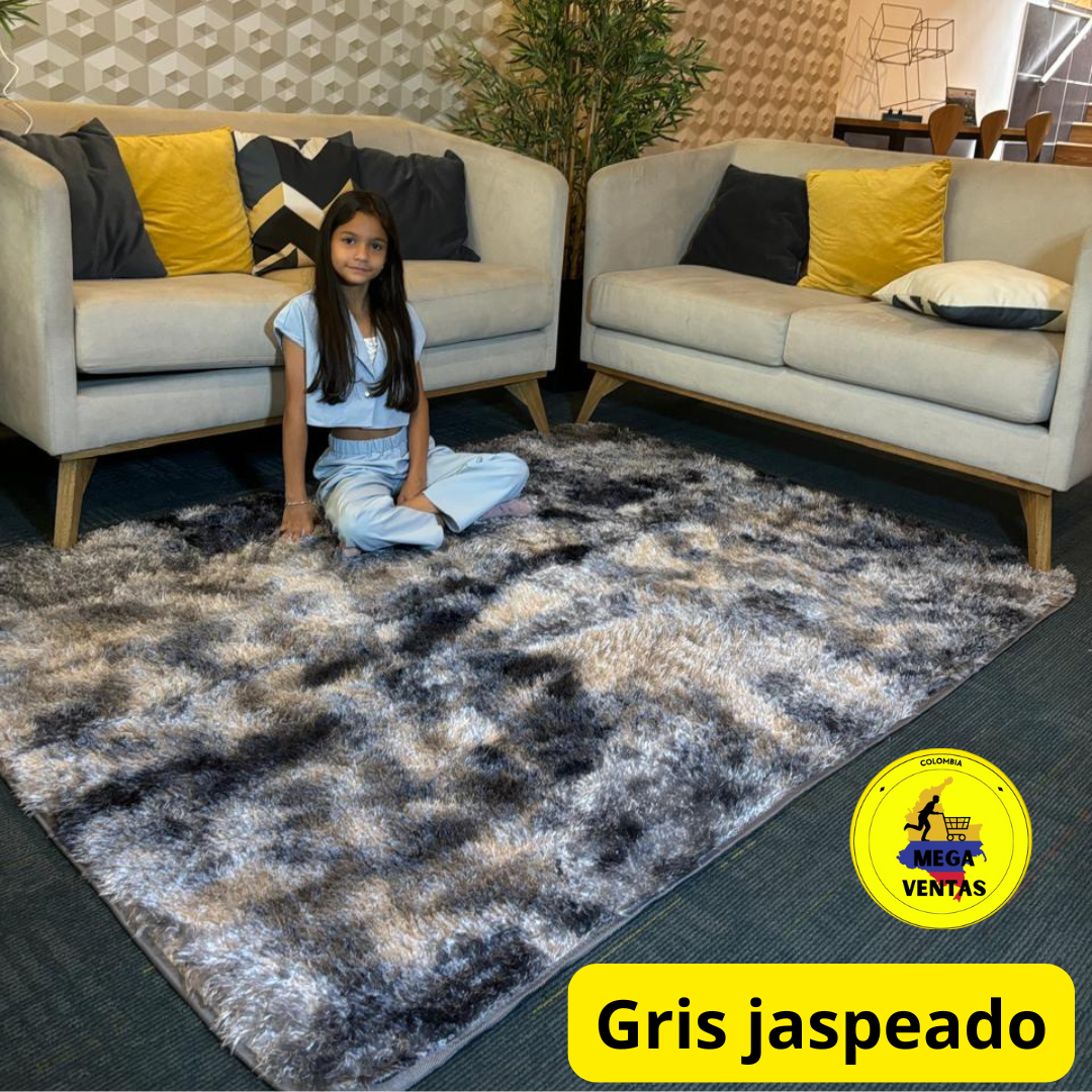 alfombra peluda 1.50 x 2mt