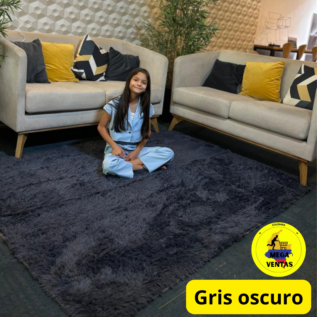 alfombra peluda 1.50 x 2mt
