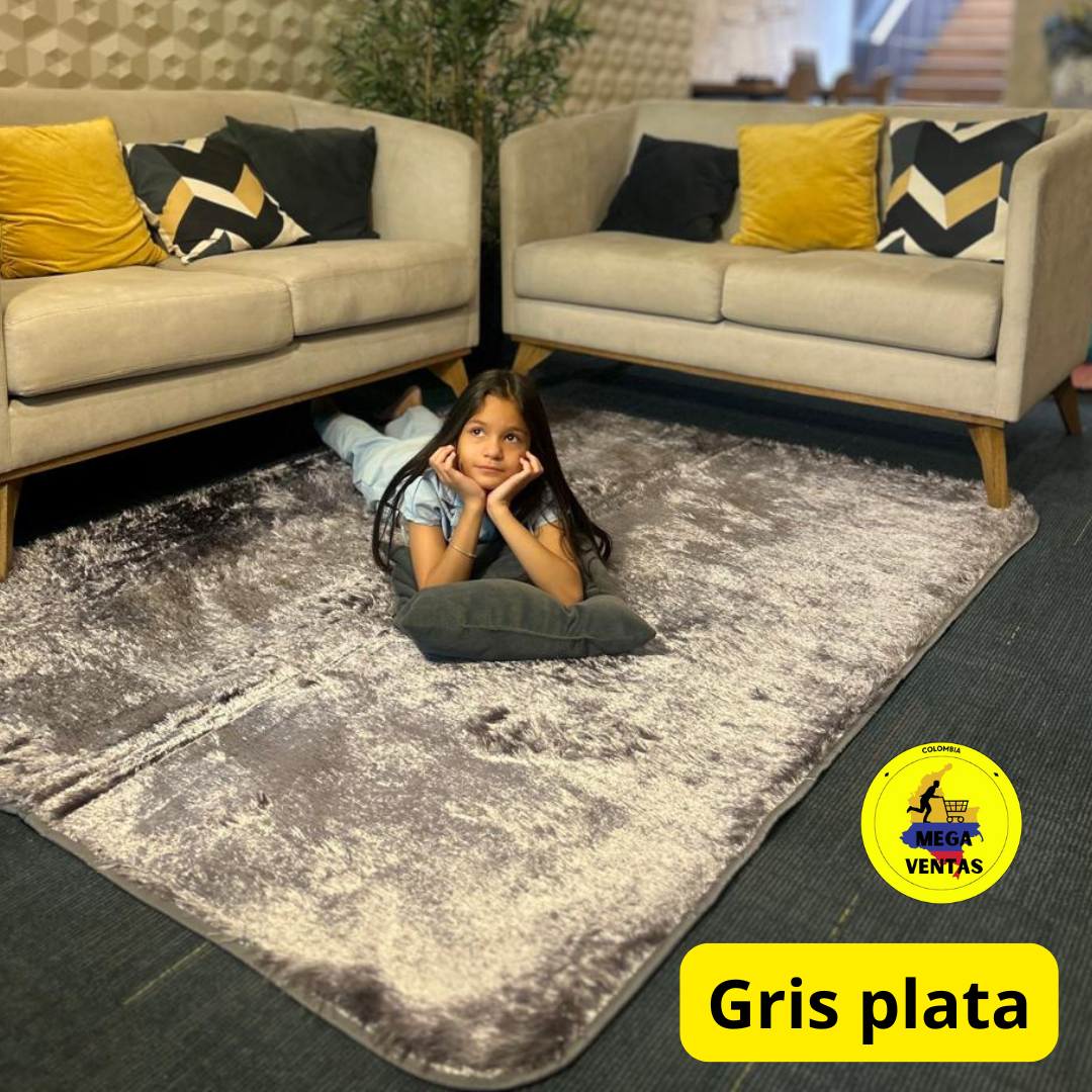 alfombra peluda 1.50 x 2mt