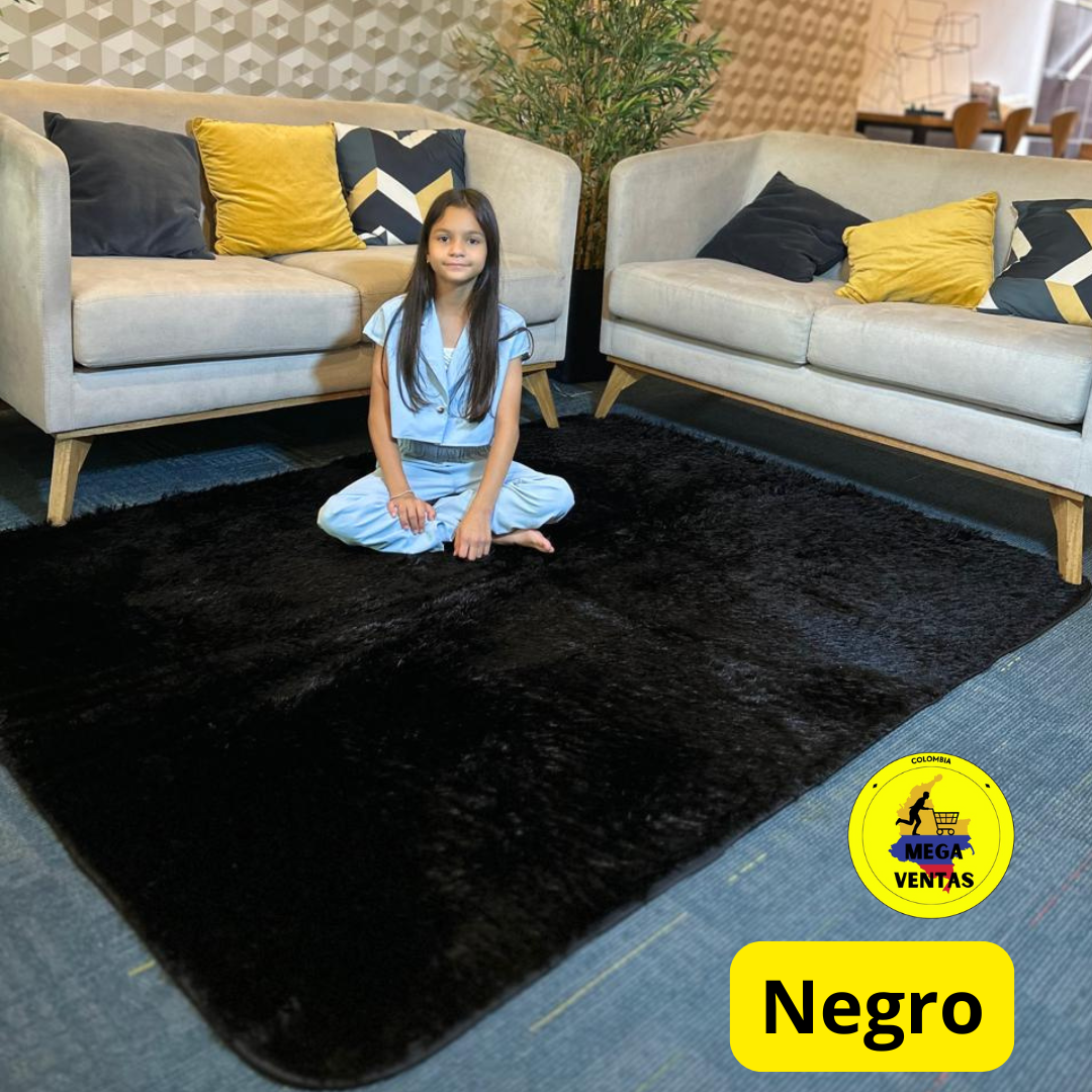 alfombra peluda 1.50 x 2mt