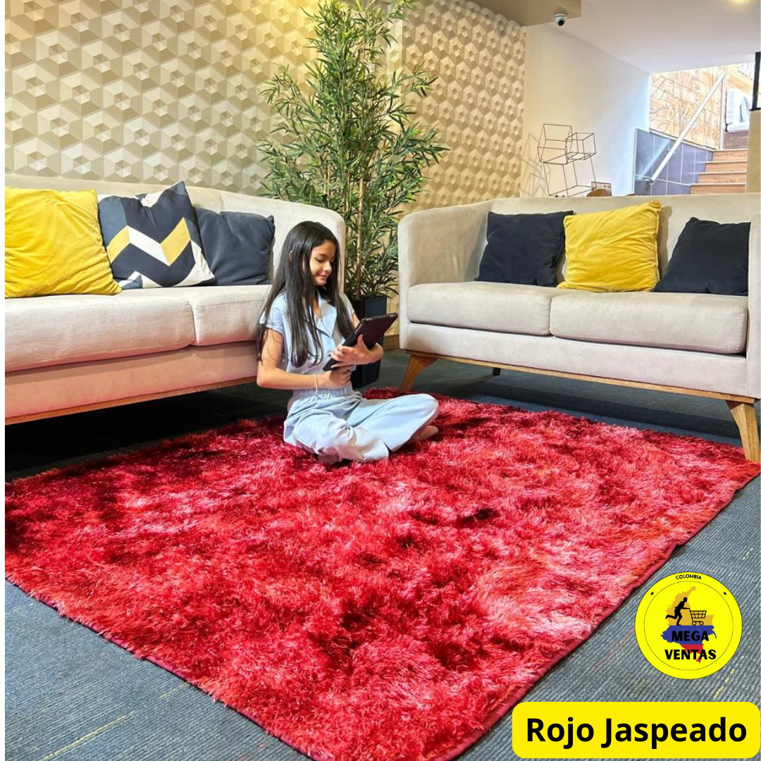 alfombra peluda 1.50 x 2mt
