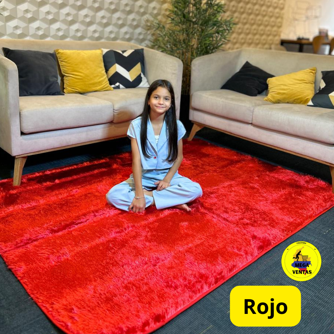 alfombra peluda 1.50 x 2mt