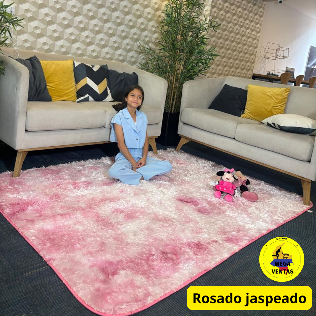 alfombra peluda 1.50 x 2mt