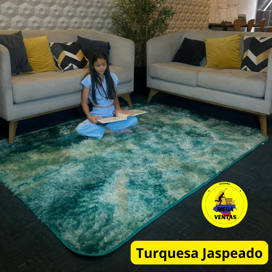 alfombra peluda 1.50 x 2mt