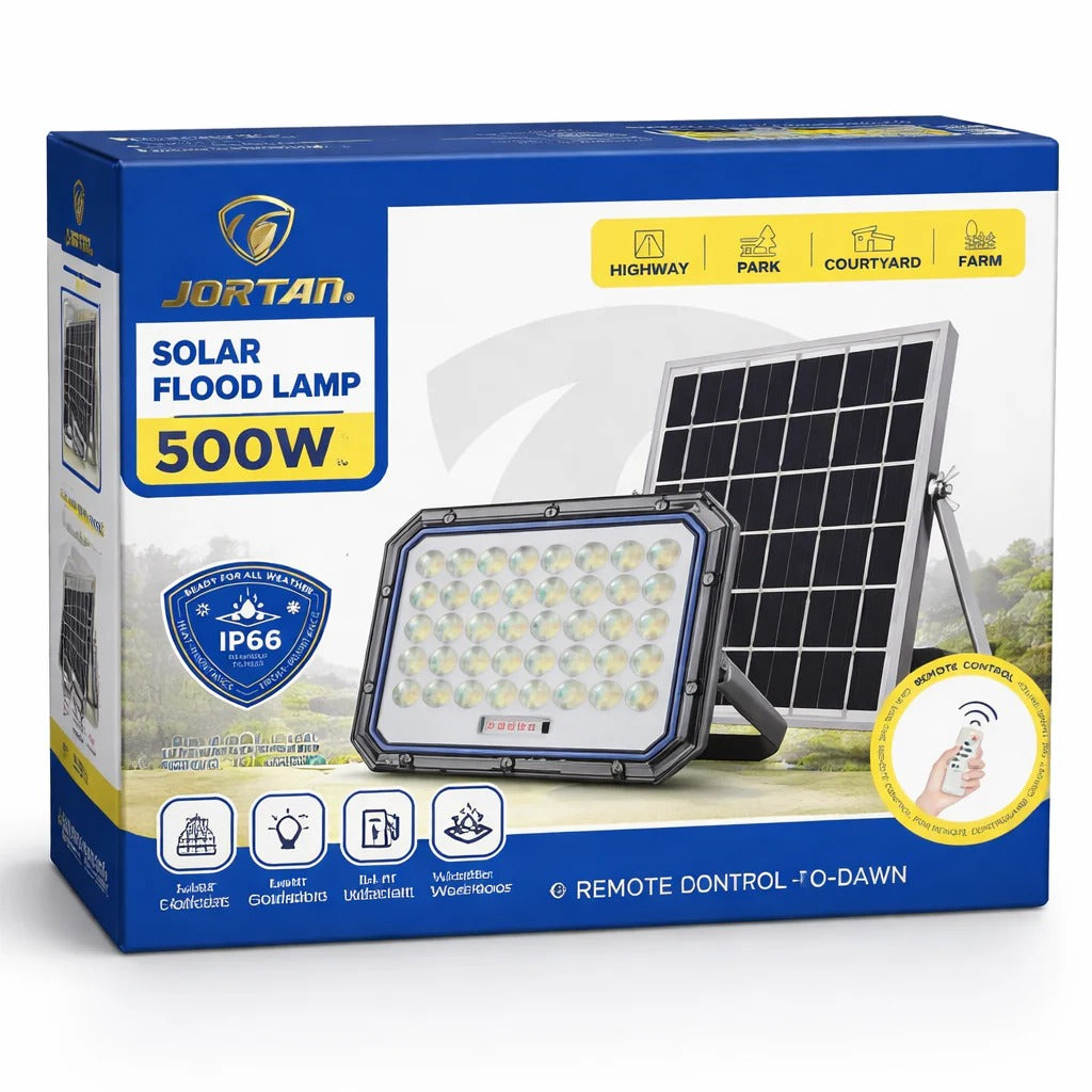 Kit Reflector Solar 500W 💡Con Panel Solar y Control